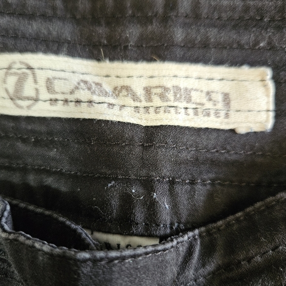 Z. Cavaricci Women's Cropped Cotton Pants Black Size 14 - Picture 2 of 11